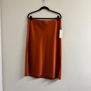 Rachel Zoe Satin Skirt - Bronze Brown